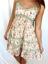 Load image into Gallery viewer, Cream Floral Mini Dress