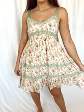 Load image into Gallery viewer, Cream Floral Mini Dress