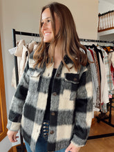 Load image into Gallery viewer, Gingham Shacket