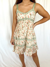 Load image into Gallery viewer, Cream Floral Mini Dress