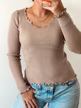 Load image into Gallery viewer, Ruffle Hem Long Sleeve