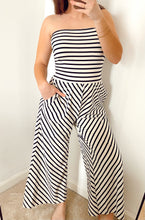 Load image into Gallery viewer, Striped Strapless Jumpsuit
