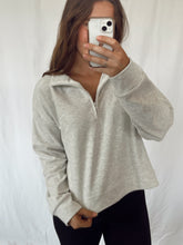 Load image into Gallery viewer, Quarter Zip Crop Pullover
