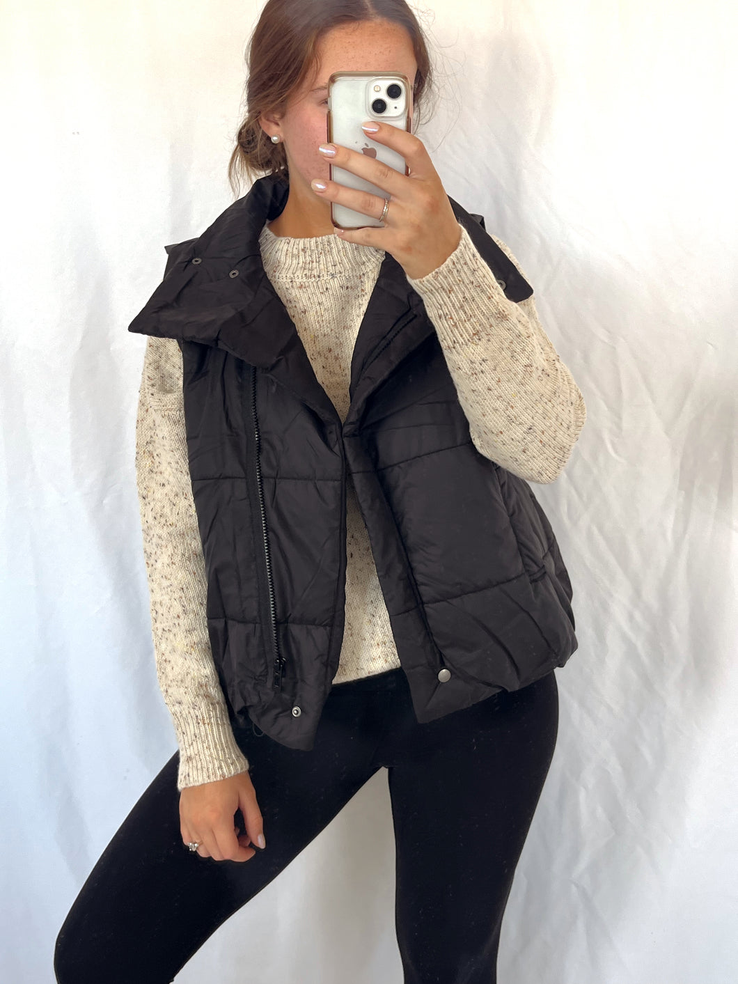 Black Puffer Vest