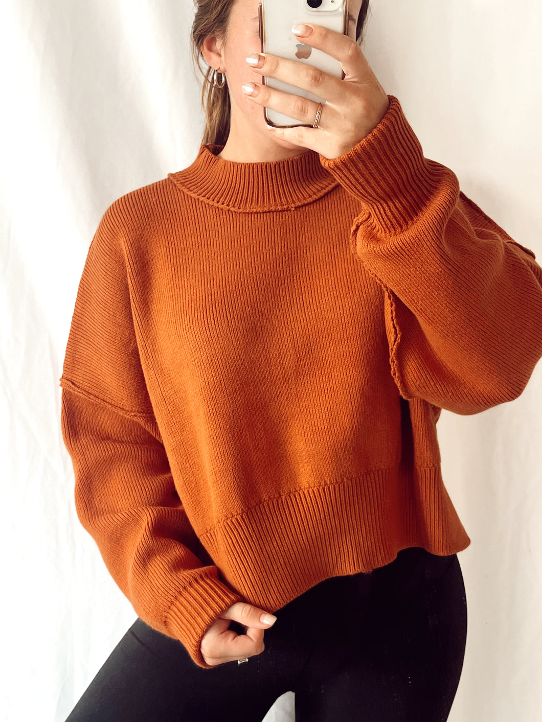 Knit Mockneck - Camel