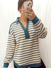 Load image into Gallery viewer, Denim + Stripes
