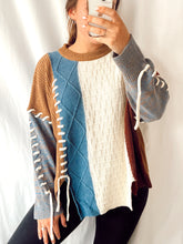 Load image into Gallery viewer, No Worries Color Block Sweater
