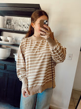Load image into Gallery viewer, Striped Mock Neck
