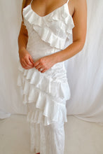 Load image into Gallery viewer, Happy Moment - White Tiered Maxi Dress
