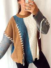 Load image into Gallery viewer, No Worries Color Block Sweater
