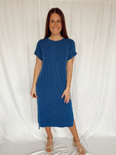 Load image into Gallery viewer, Ribbed Midi Dress - Indigo
