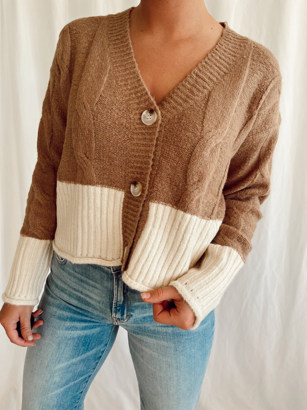 Crop Sweater Cardigan