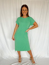 Load image into Gallery viewer, Ribbed Midi Dress - Jade
