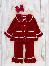 Load image into Gallery viewer, Ruby Velvet Pajamas
