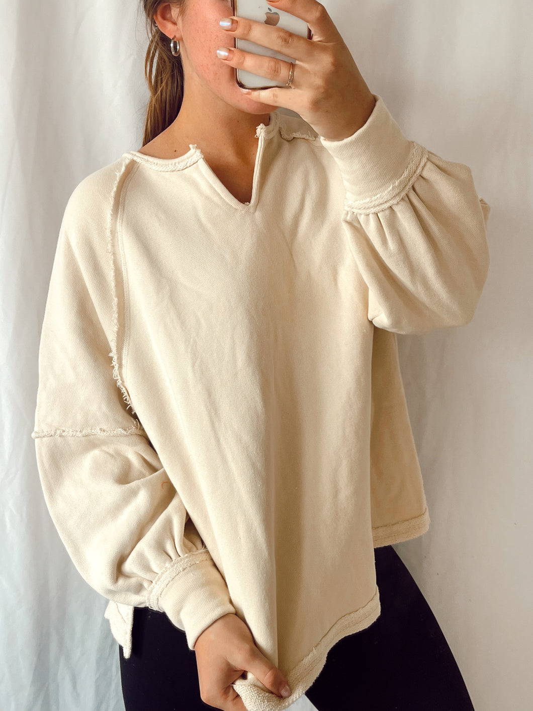 Oversized Washed Top