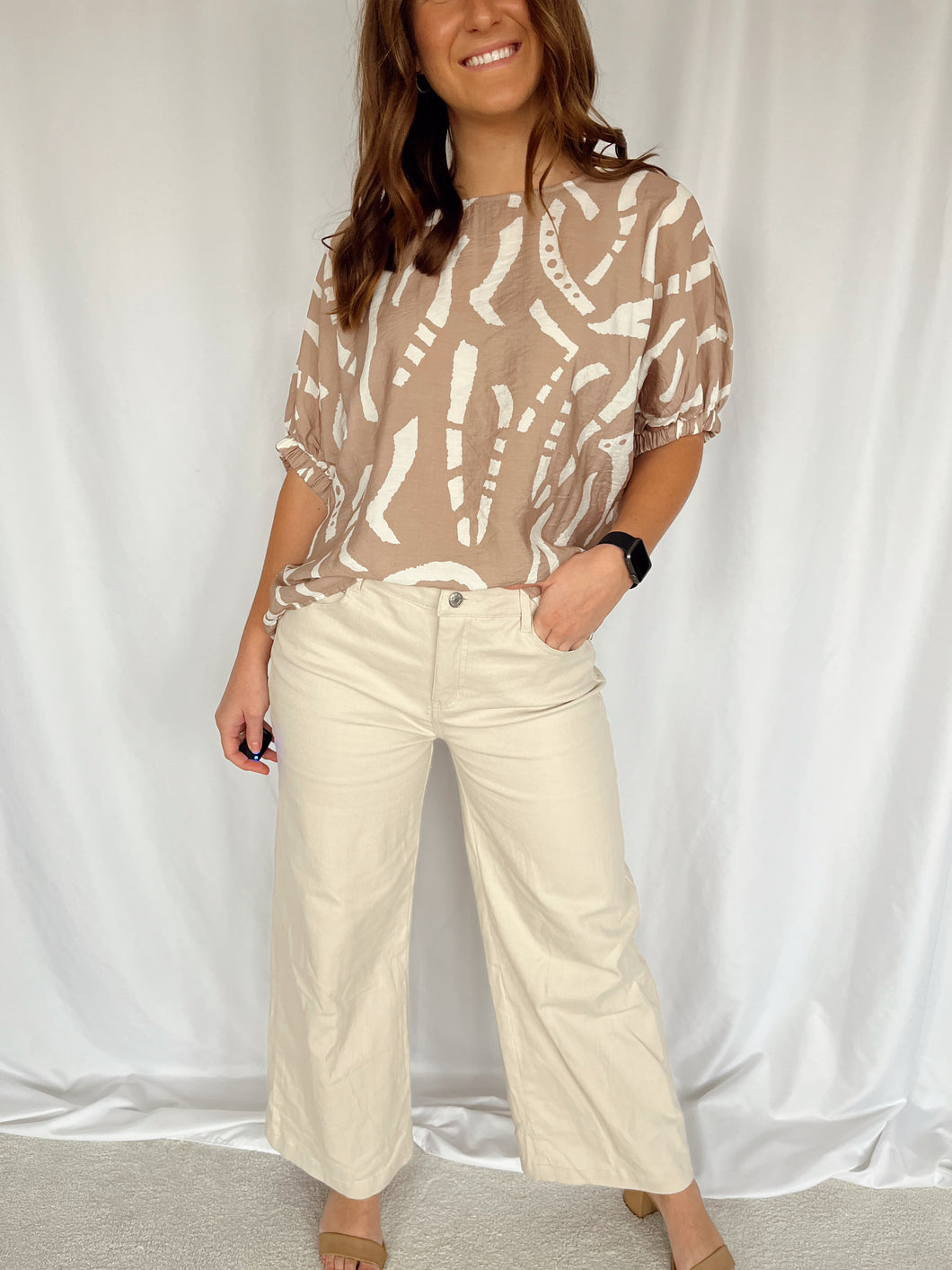 Taupe Blouse