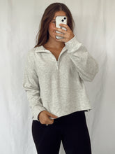 Load image into Gallery viewer, Quarter Zip Crop Pullover
