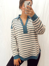 Load image into Gallery viewer, Denim + Stripes
