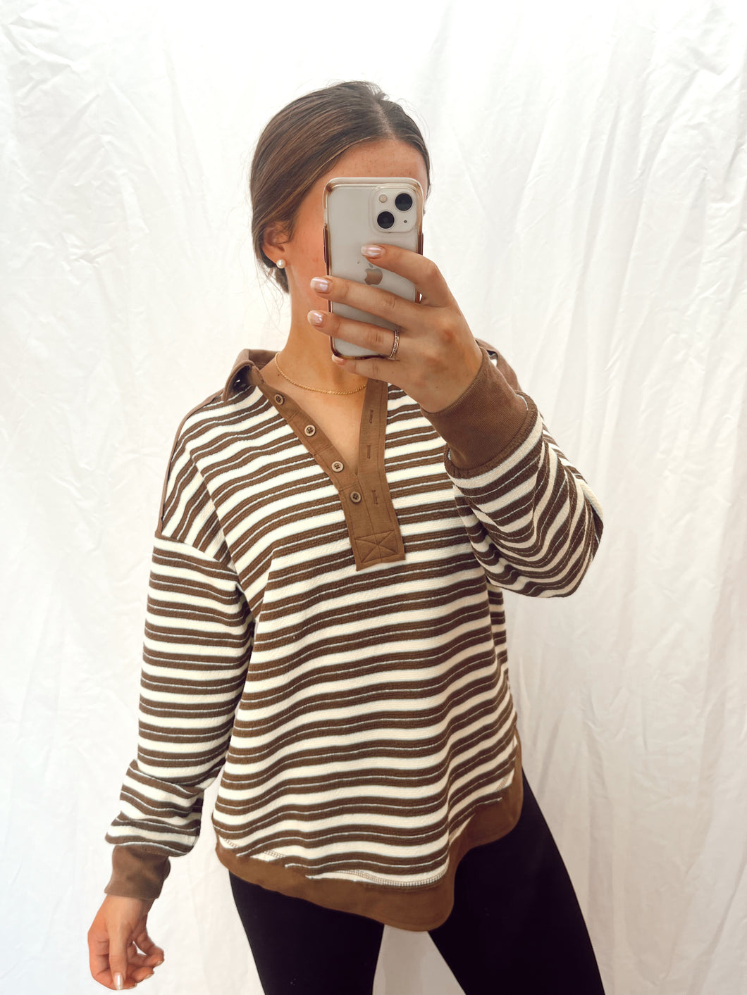 Mocha + Stripes