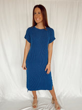 Load image into Gallery viewer, Ribbed Midi Dress - Indigo
