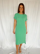 Load image into Gallery viewer, Ribbed Midi Dress - Jade
