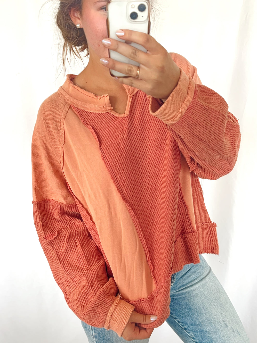 Ginger Color Block Pullover - RESTOCK!