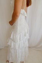 Load image into Gallery viewer, Happy Moment - White Tiered Maxi Dress
