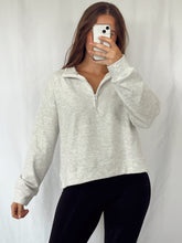 Load image into Gallery viewer, Quarter Zip Crop Pullover
