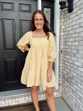 Load image into Gallery viewer, Yellow Gingham Dress
