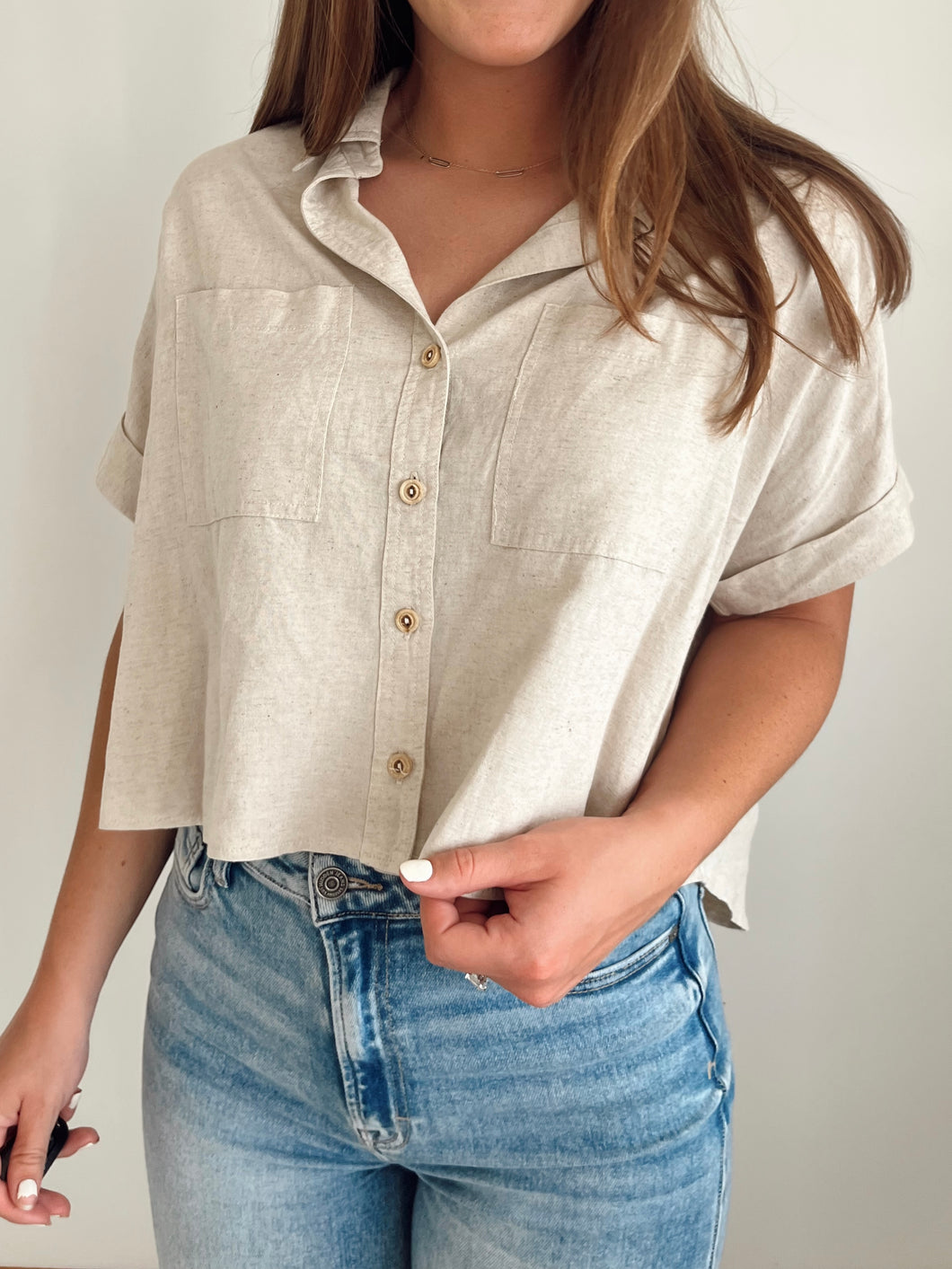 Linen Button Up