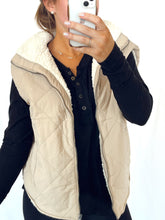 Load image into Gallery viewer, Fleece Lined Puffer Vest
