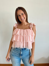 Load image into Gallery viewer, Ruffle Tie Strap Blouse
