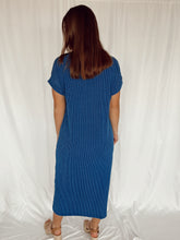 Load image into Gallery viewer, Ribbed Midi Dress - Indigo
