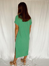 Load image into Gallery viewer, Ribbed Midi Dress - Jade
