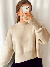 Load image into Gallery viewer, Knit Mockneck - Oatmeal
