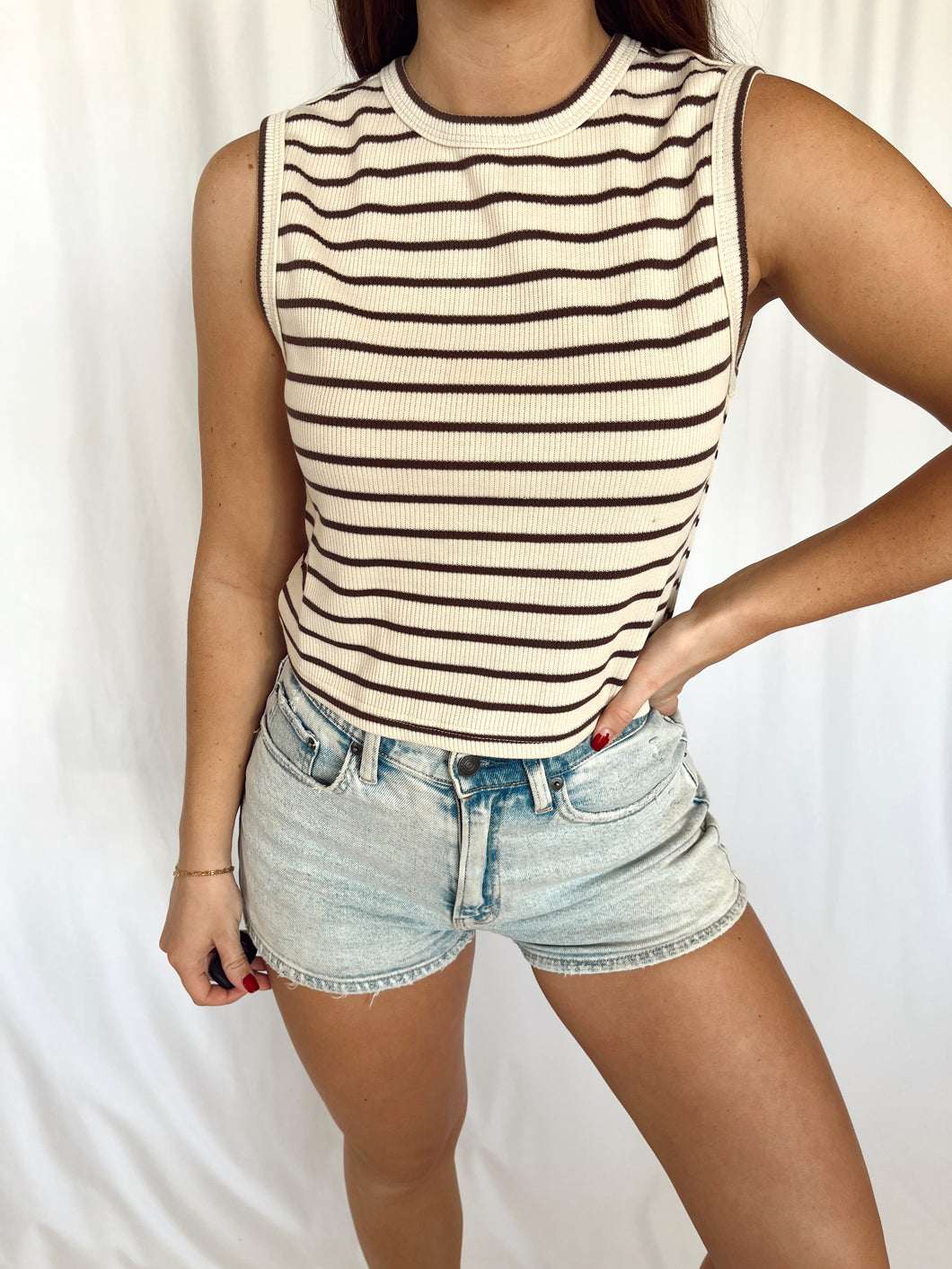 Striped Knit Tank