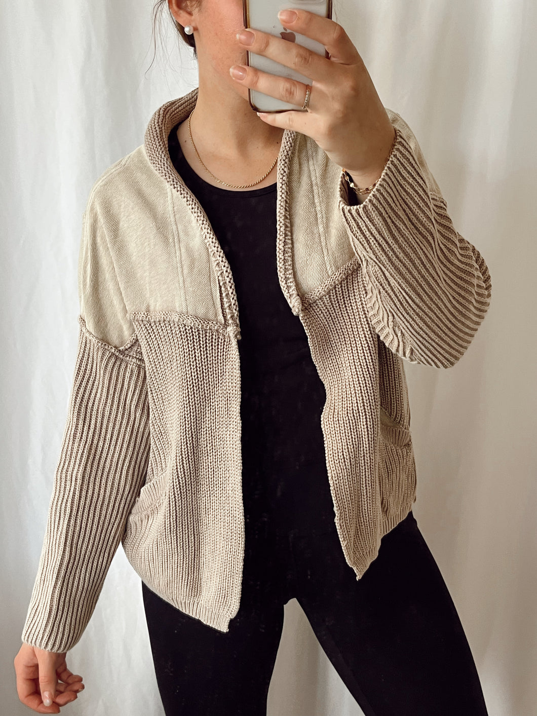 Terry/ Knit Cardi