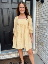 Load image into Gallery viewer, Yellow Gingham Dress
