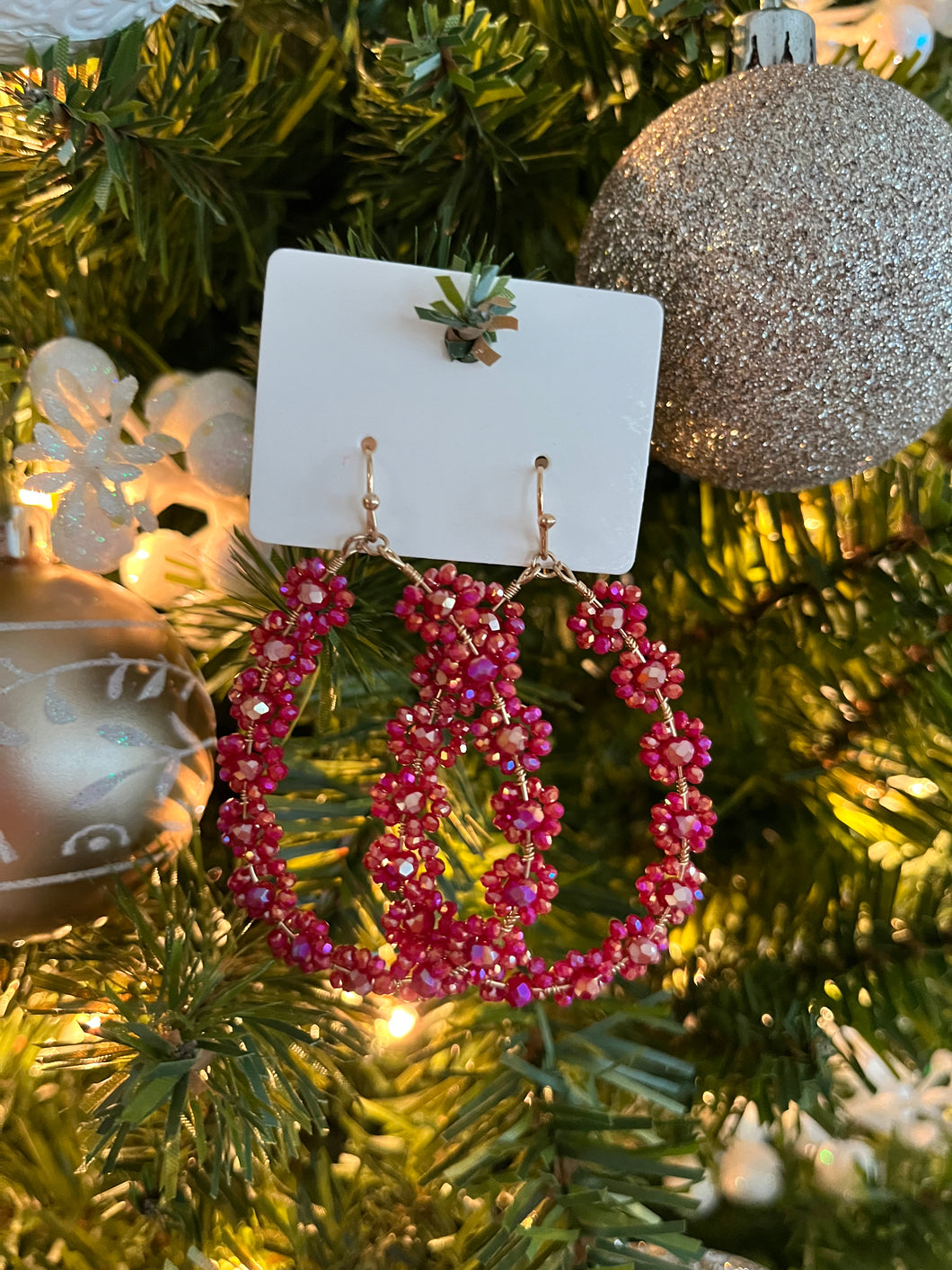 Hot Pink Burst Earring