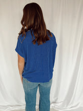 Load image into Gallery viewer, Ribbed Tee - Royal Blue
