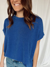 Load image into Gallery viewer, Ribbed Tee - Royal Blue
