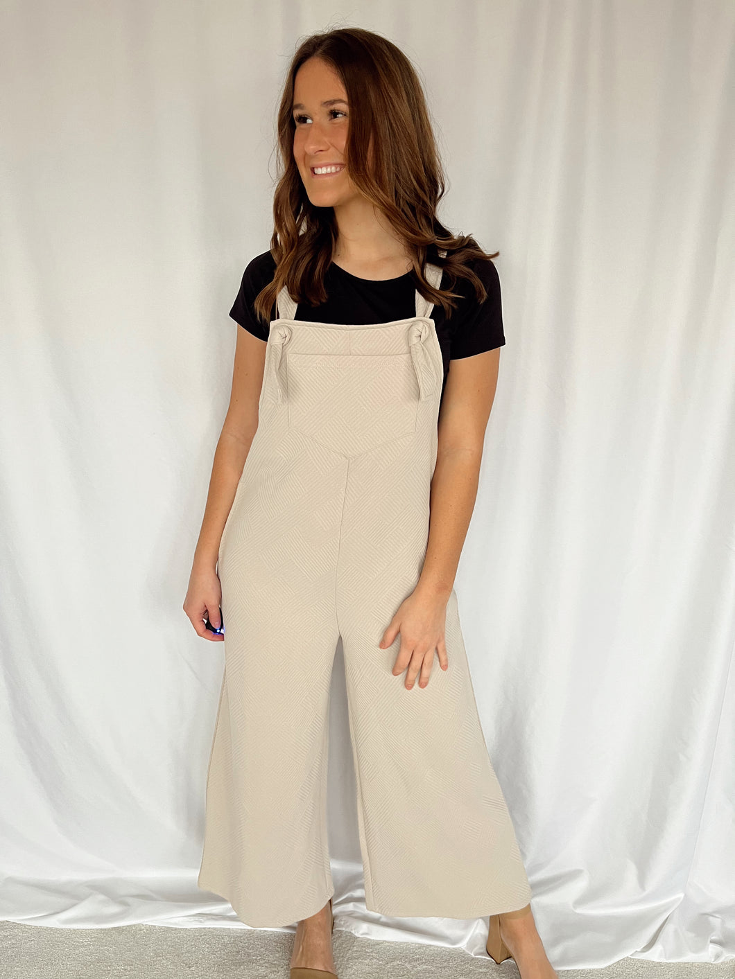 Beige Overalls