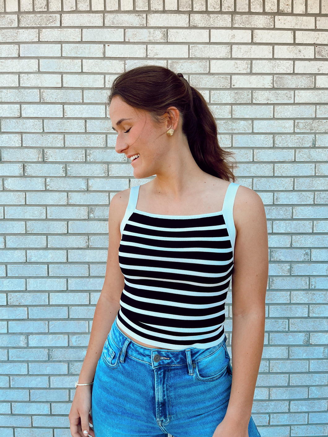 Knit Striped Tank