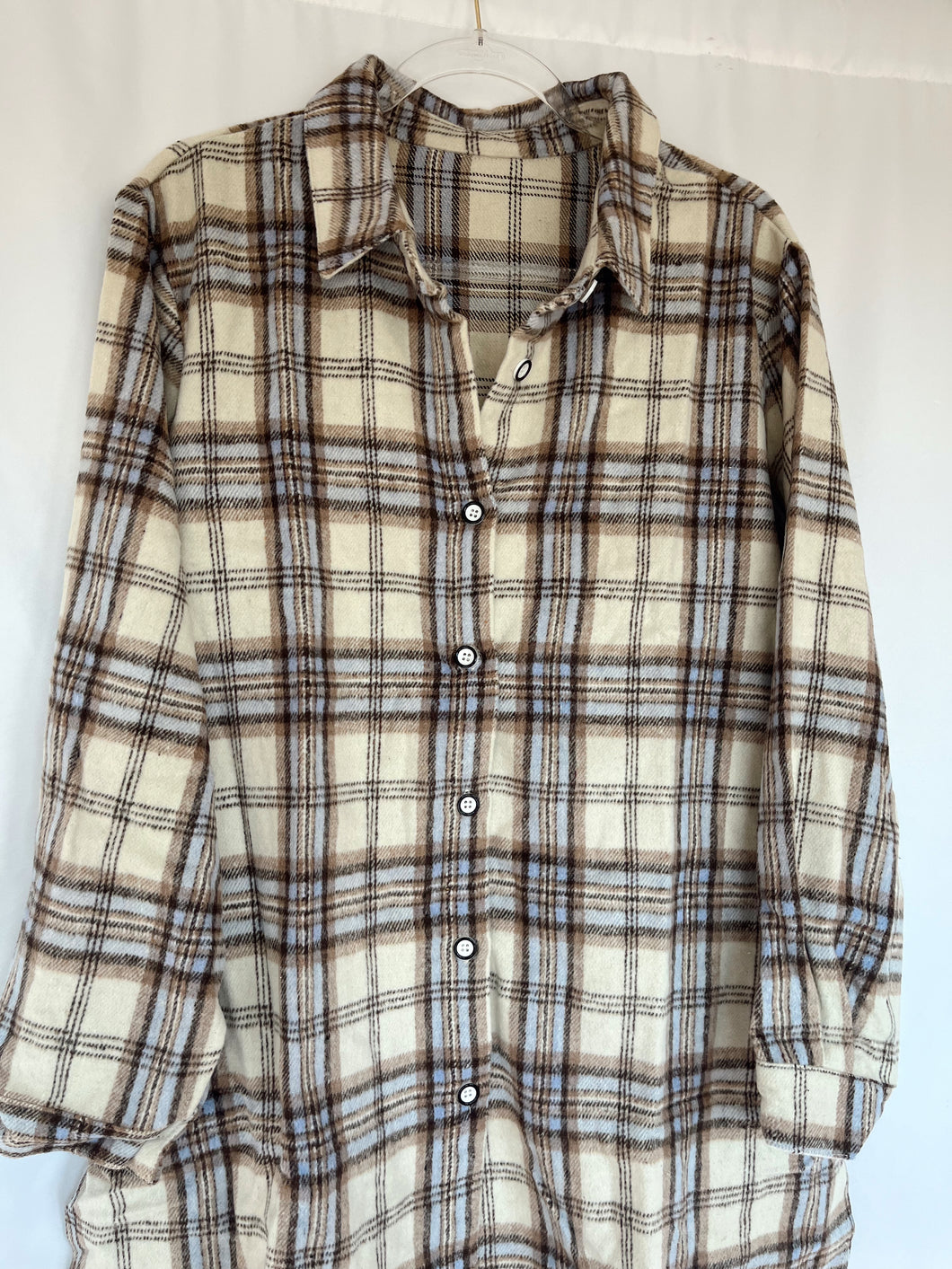 Plaid Shacket - Plus