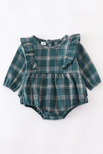 Load image into Gallery viewer, plaid ruffle romper
