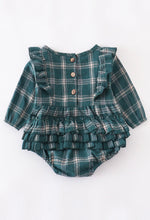 Load image into Gallery viewer, plaid ruffle romper
