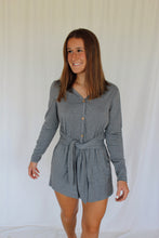 Load image into Gallery viewer, long sleeve button romper
