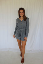 Load image into Gallery viewer, long sleeve button romper
