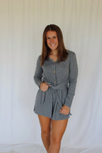 Load image into Gallery viewer, long sleeve button romper
