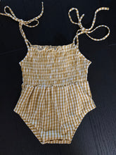 Load image into Gallery viewer, Gingham Bubble Romper
